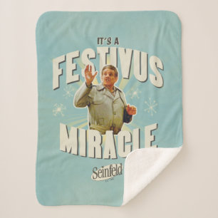 It's a Festivus Miracle Sherpa Blanket