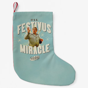 It's a Festivus Miracle Small Christmas Stocking