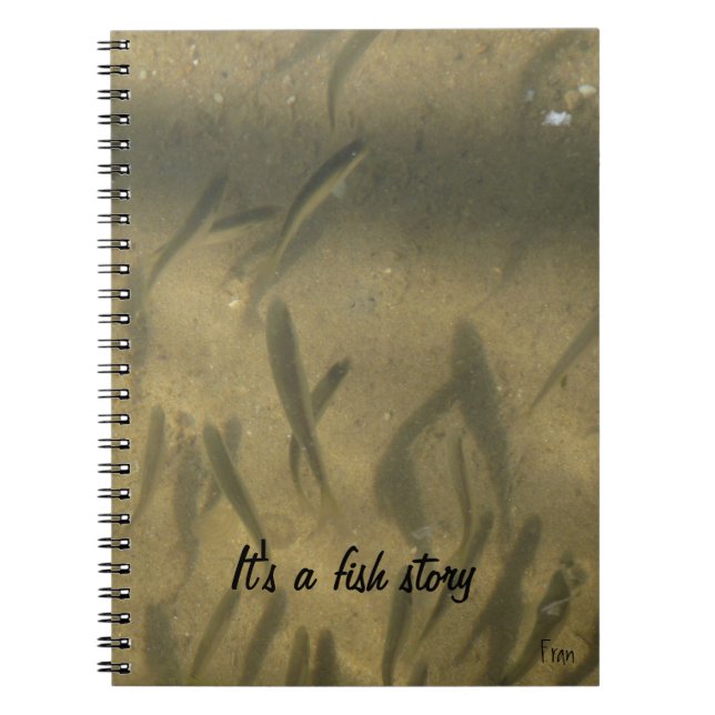 it's a fish story notebook (Front)