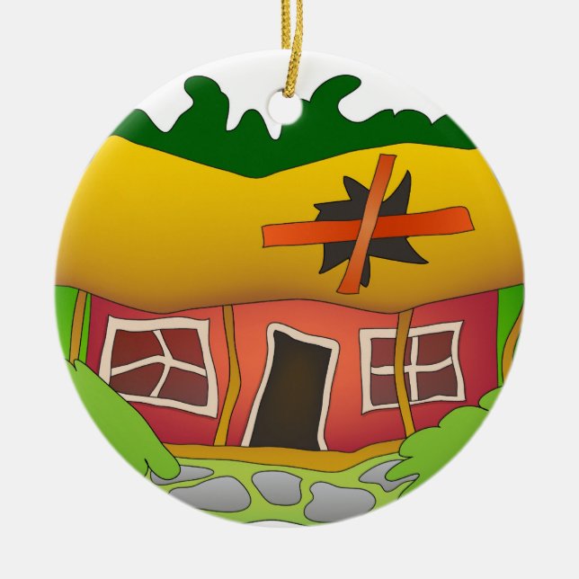 It's a Fixer Upper Ceramic Ornament (Front)