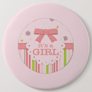 It's a Girl 6 Cm Round Badge