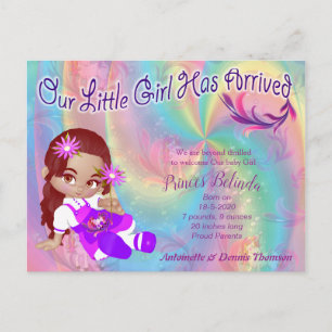 It's a Girl - A Cutie-Pie Baby Postcard