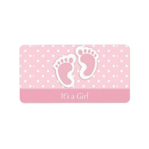 It's A Girl Address Label