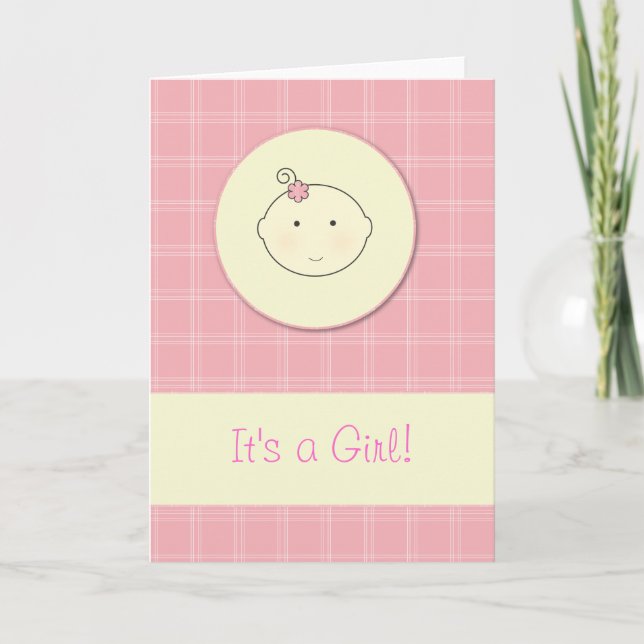 It's a Girl Announcement (Front)
