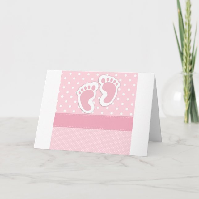 It's a girl! announcement (Front)