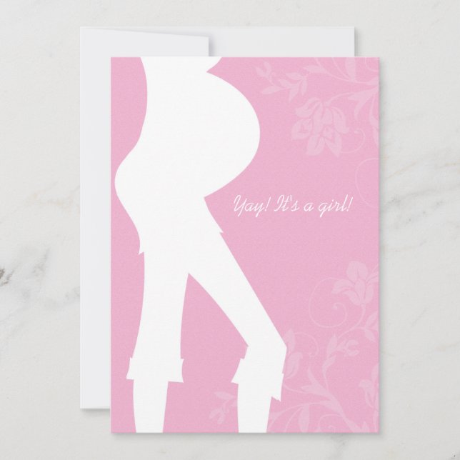 It's a girl baby shower invitation (Front)