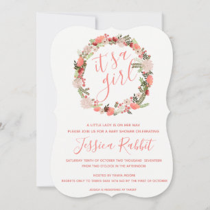 It's a girl baby shower invitation