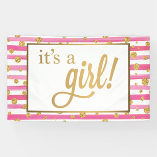 new baby girl indoor outdoor banners zazzle com au