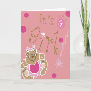 It's A Girl Birth Announcement