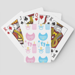 its a girl boy playing cards