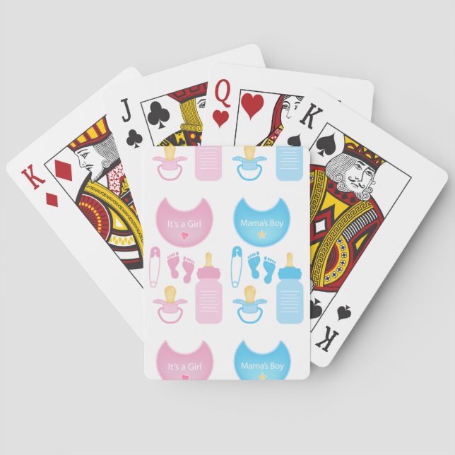 its a girl boy playing cards (Back)