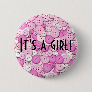It's a girl! Button