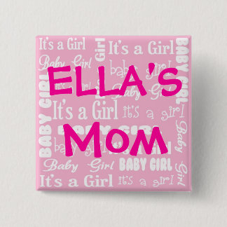 It's a Girl Button