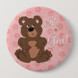 It's a Girl Button