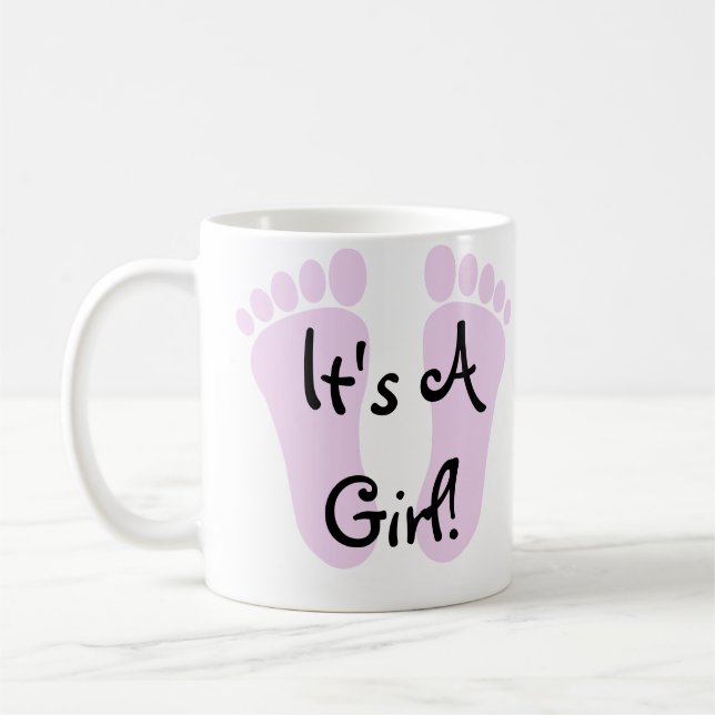 It's A Girl Coffee Mug (Left)