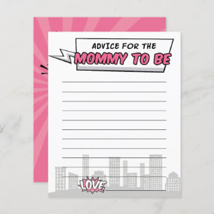 Its A Girl Comic Book Superhero Baby Shower Advice