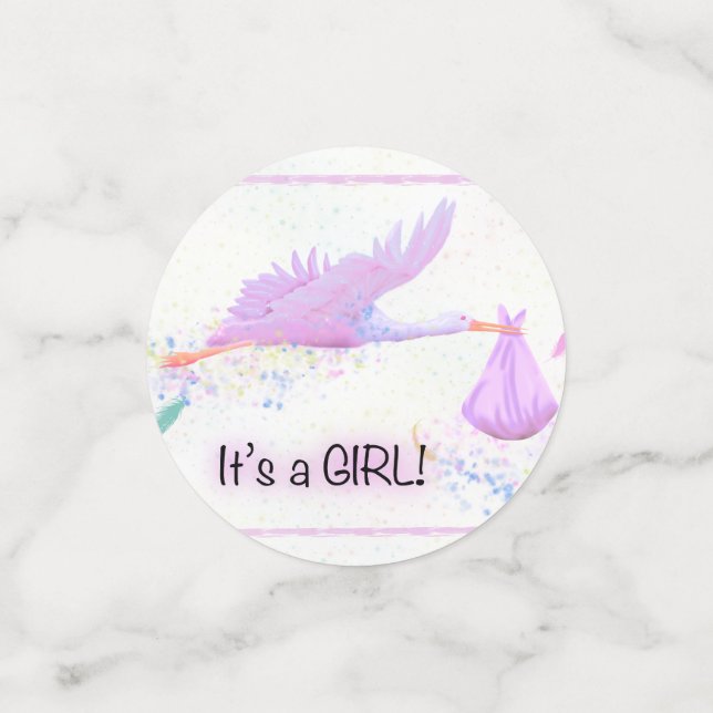 its a girl confetti (Small Front)