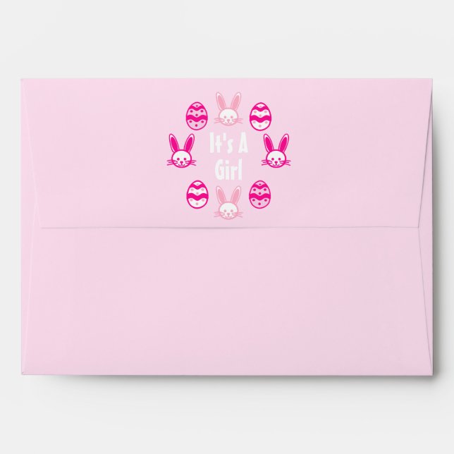 It's a Girl Easter Envelope (Back (Top Flap))