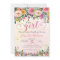 It's A Girl Floral Garden Baby Shower Invitation