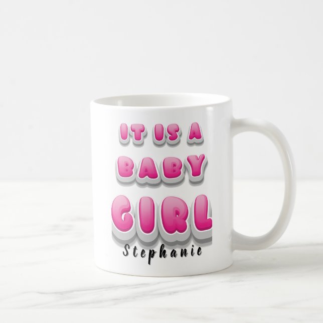 It's A Girl! Gender Reveal Newborn Mug Gift (Right)