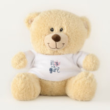 Its a Girl Gender Reveal Teddy Bear Gift