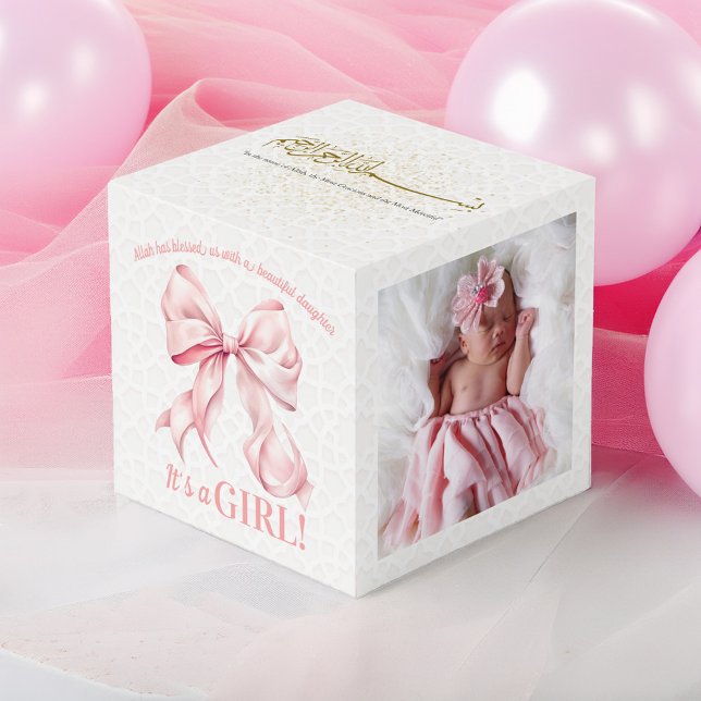 It's a Girl Gift Photo Cube (Creator Uploaded)