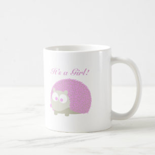 It's a Girl! Hedgehog Coffee Mug