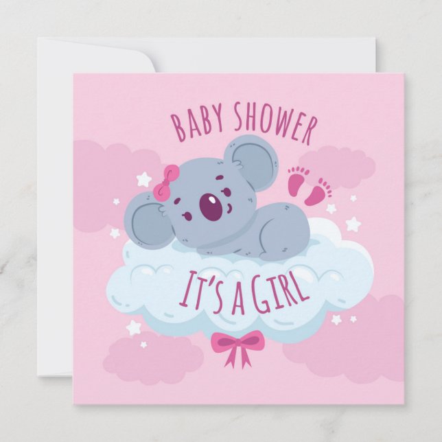 It's a Girl Invitation (Front)