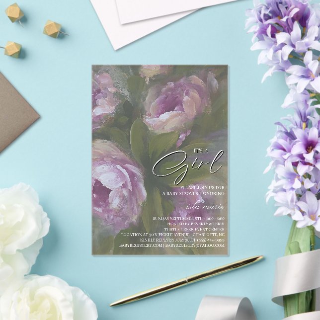 It's A Girl - Invitation (Insitu (Wedding))