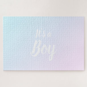 It's a Girl, It's a Boy baby shower gender reveal  Jigsaw Puzzle