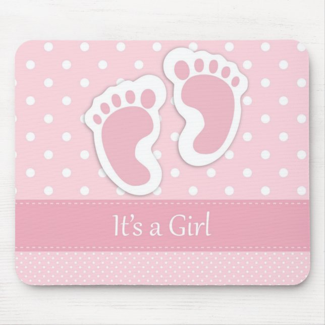 It's A Girl Mouse Pad (Front)