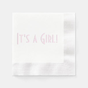 It's a Girl Napkin