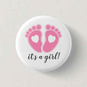 It's a Girl! New Father Button