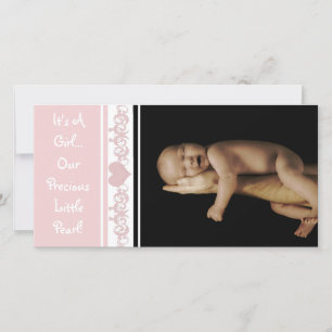 It's A Girl... Our Precious Little Pearl Announcement