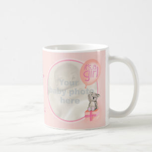 It's a girl photo newborn baby commemorative mug
