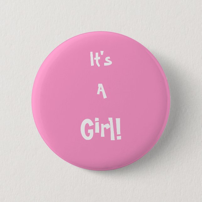 It's a girl! Pin (Front)