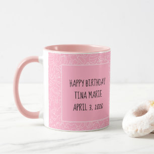 It's a Girl Pink Baby Shower Personalised Mug