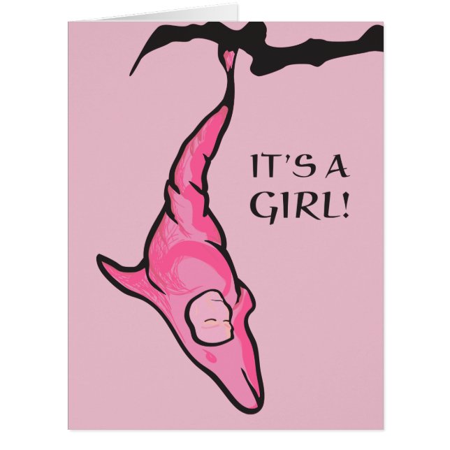 it's a girl! (pink dolphin cocoon) (Front)