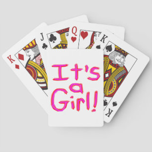 It's a Girl! Playing Cards
