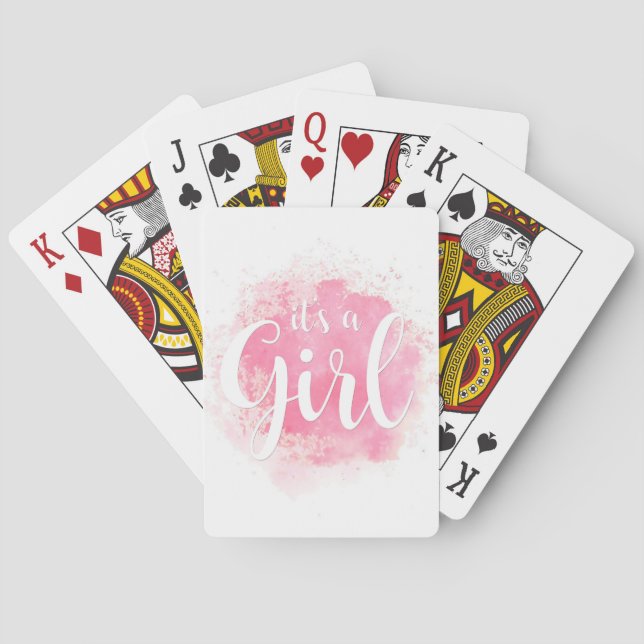 It's a Girl Playing Cards (Back)