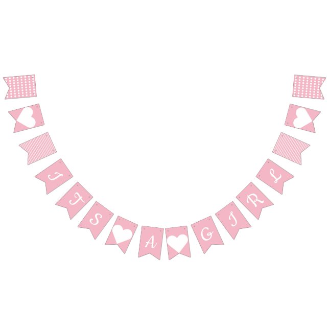 Its A Girl Preppy Bunting (All)