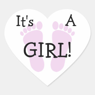 It's A Girl Sticker