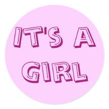 It's a Girl Sticker Seals