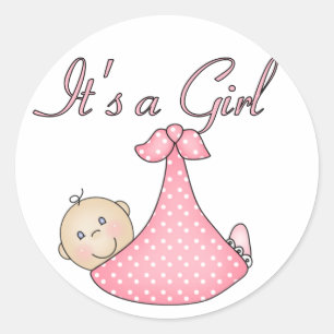 It's a Girl stickers