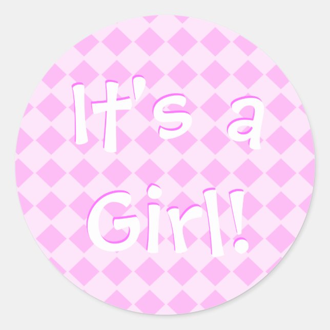 Its a girl stickers (Front)