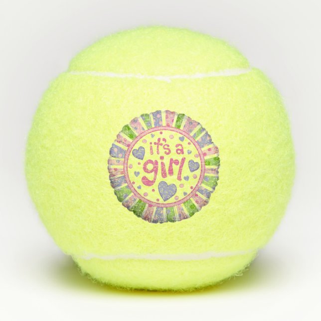 It's a Girl Tennis Balls (Front)