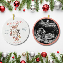 Its a Girl Ultrasound Pregnancy Announcement Baby