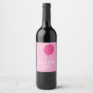 It's a Girl Wine Label