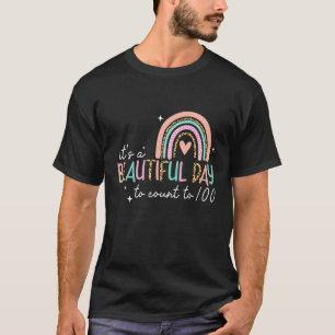 It's A Good Day To Count To 100 Days School Rainbo T-Shirt