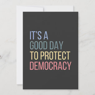 It's a Good Day to Protect Democracy Holiday Card
